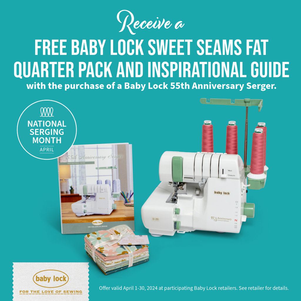 NEW!  Baby Lock Limited Edition 55th Anniversary Serger Promotion
