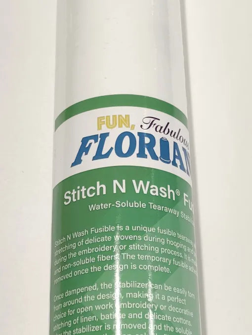 Stitch N Wash : Water Soluble Tearaway Stabilizer - 12 x 10 yards -  Floriani - 844050028030